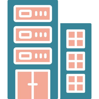 sunucu simgesi. vektör illüstrasyonu