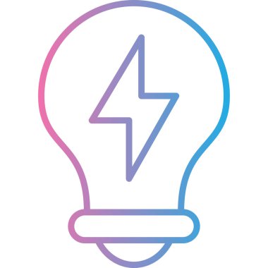 Elektrik dolgu simgesinin vektör illüstrasyonu