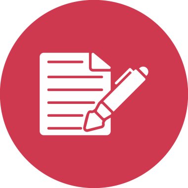 Belge. Web simgesi basit illüstrasyon