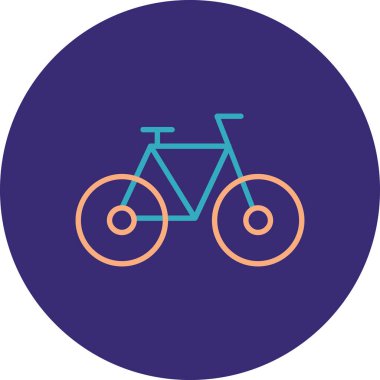 Bisiklet. Web simgesi basit illüstrasyon