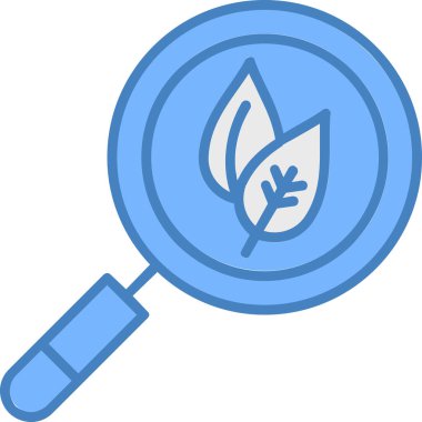 Büyüteç. Web simgesi basit illüstrasyon