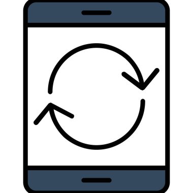 Mobil uygulamanın vektör illüstrasyon simgesi