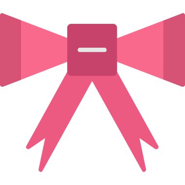 Şerit yay vektör simgesi