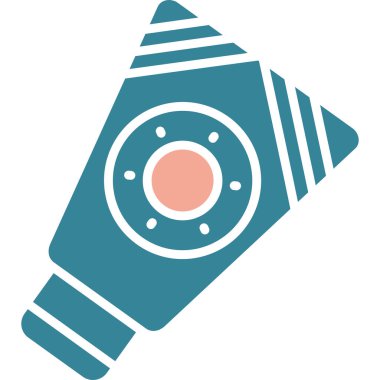 Bir çizgi film kamerasının vektör illüstrasyonu