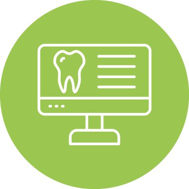 diş ve tıbbi simge, vektör illüstrasyonu