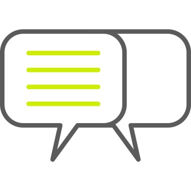 konuşma kabarcığı vektörü simgesi