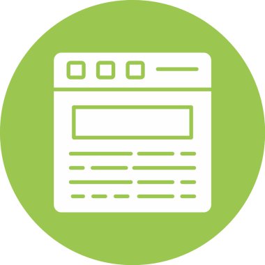 Web simgesi vektör illüstrasyonu