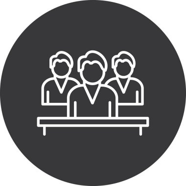 İnsanlar. Web simgesi basit illüstrasyon