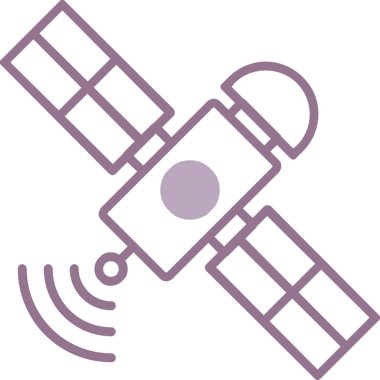 uydu simgesi vektör illüstrasyonu