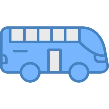 bus simgesi vektör illüstrasyonu