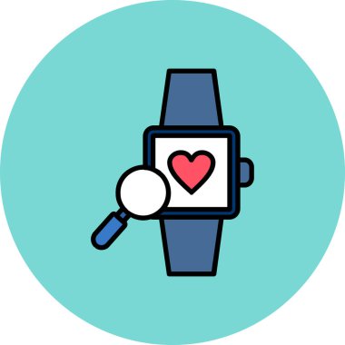 akıllı saat simgesi modern vektör çizimi