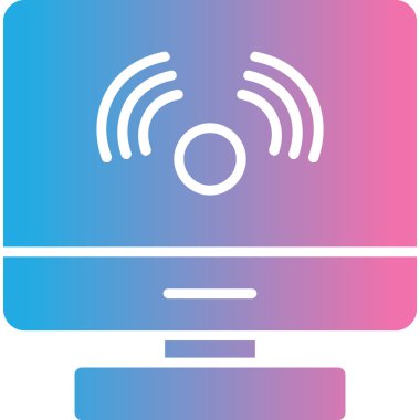 Bir bilgisayar simgesinin vektör illüstrasyonu