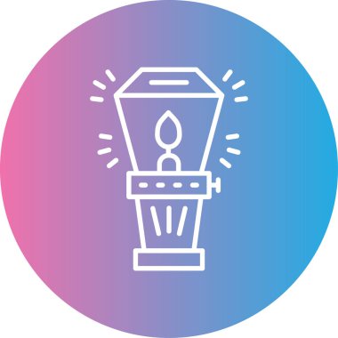 Bir ampulün vektör illüstrasyonu