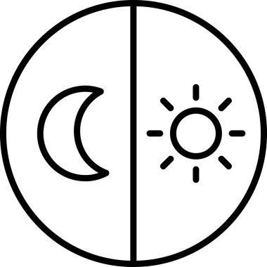 Beyaz bir arka plan üzerinde ay vektör çizim