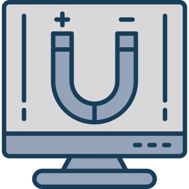 Bilgisayar aygıtı. Basit illüstrasyon