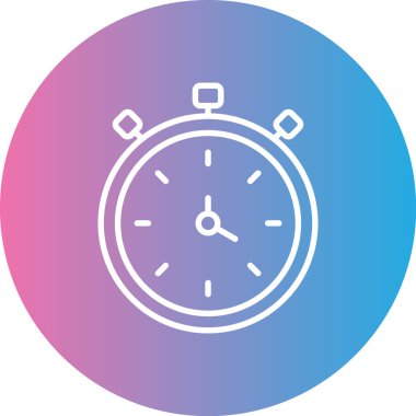 Saat simgesinin vektör illüstrasyonu