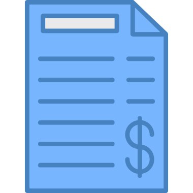 belge simgesi vektör illüstrasyonu