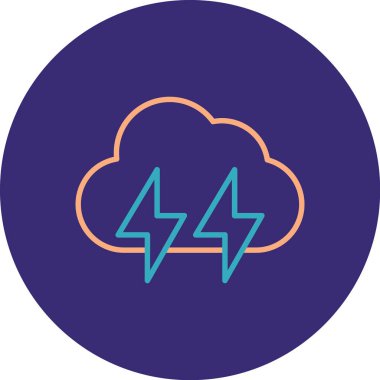 Bulut simgesinin vektör illüstrasyonu