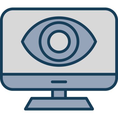 göz ekran vektör simgesi