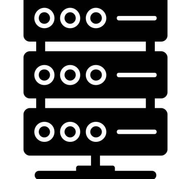 veri sunucusu veritabanı simgesi ana hat biçiminde