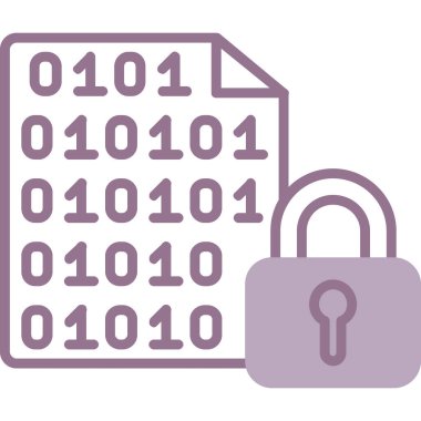 anahtar vektör illüstrasyon tasarımlı siber güvenlik asma kilidi