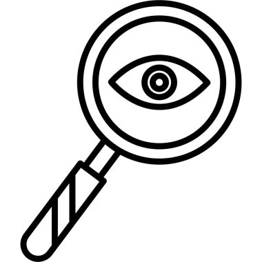 Göz simgesi, vektör illüstrasyonu