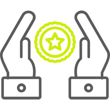 yıldız simgesi vektör illüstrasyonu