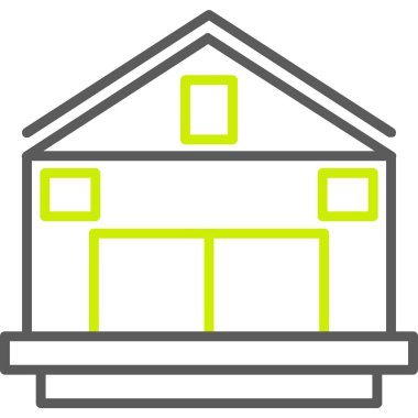 Ev. Web simgesi basit illüstrasyon