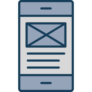 cep telefonu ikonu vektör illüstrasyonu