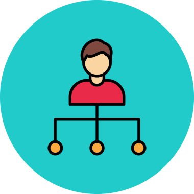 Pasifleştirilmiş kişi vektör simgesi