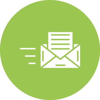 e-posta ileti simgesi ana hat biçiminde