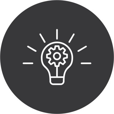 ampul simgesi vektör illüstrasyonu