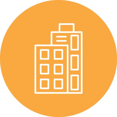 Vektör çizim ofis binası