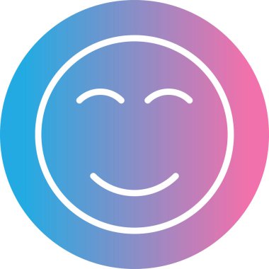 Yüz. Web simgesi basit illüstrasyon