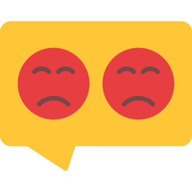 baloncuk sohbet simgesi düz biçimli