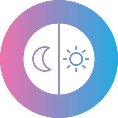 Bir ay simgesinin vektör illüstrasyonu