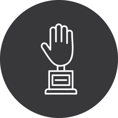 el simgesi vektör illüstrasyonu