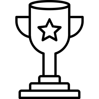 kupa vektör çizgisi simgesi