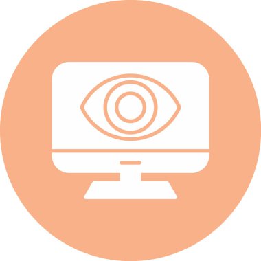 Bilgisayar vektör simgesi modern basit vektör illüstrasyonu