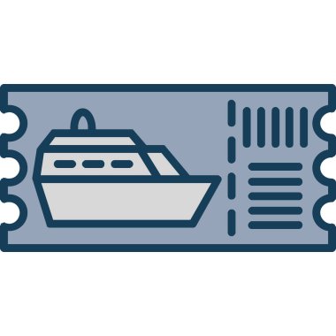 Gemi. Web simgesi basit illüstrasyon