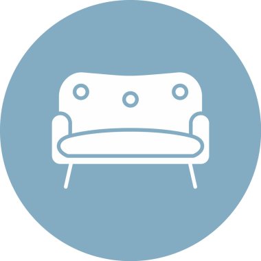 Koltuk simgesi, vektör illüstrasyonu