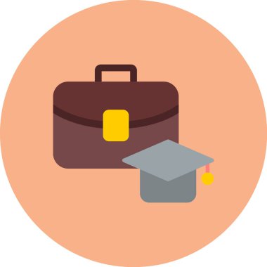 eğitim düz simgesi tasarımı, vektör illüstrasyonu