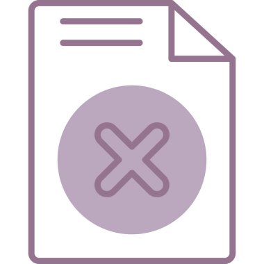 Belge simgesinin vektör illüstrasyonu