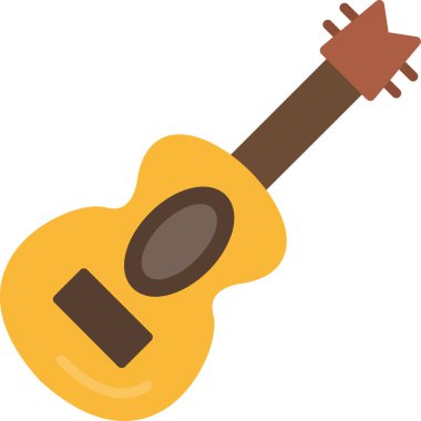gitar enstrümanı müzik simgesi