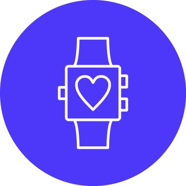 smartwatch simgesi, vektör illüstrasyonu