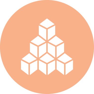 vektör küp simgesi