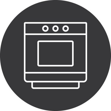 fırın ikonu vektör illüstrasyonu