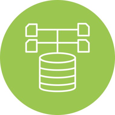 veritabanı simgesi, vektör resimleme