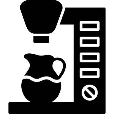 Kahve. Web simgesi basit illüstrasyon