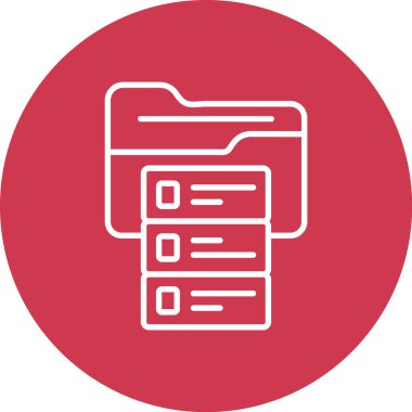 Dosya simgesinin vektör illüstrasyonu